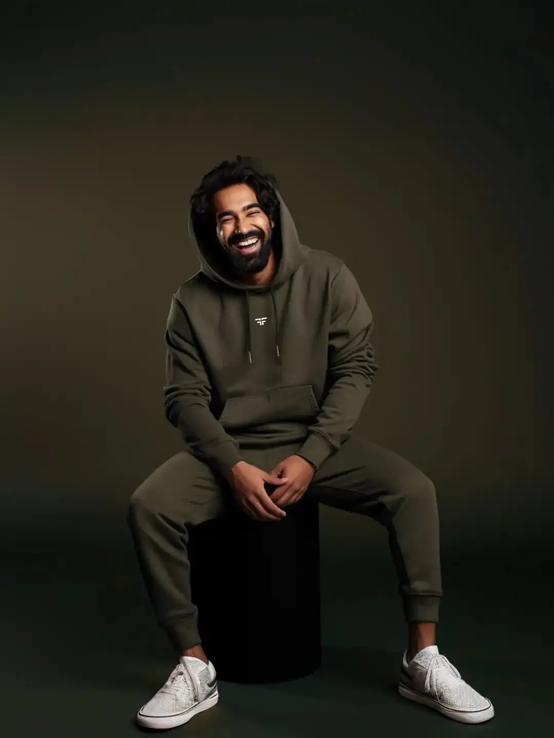 || GREEN THERMAL CO-ORD SET (HOODIE AND JOGGER COMBO) ||