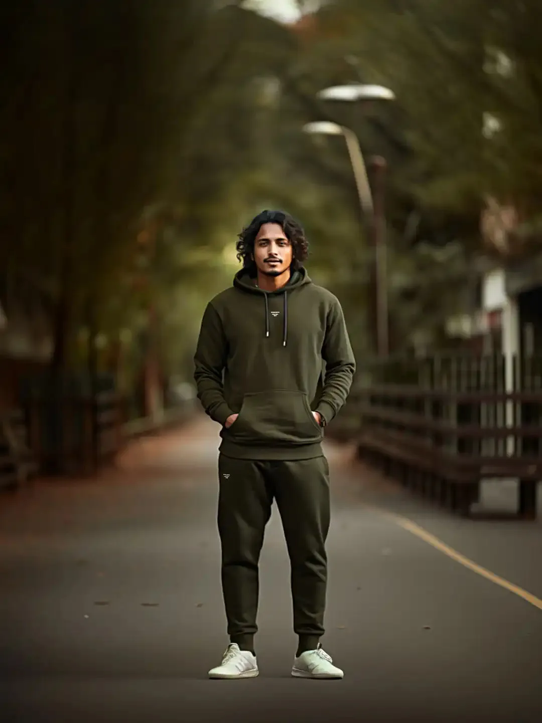 || GREEN THERMAL CO-ORD SET (HOODIE AND JOGGER COMBO) ||