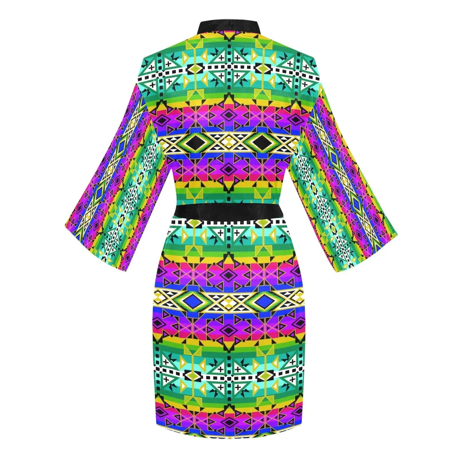 After the Northwest Rain Long Sleeve Satin Robe
