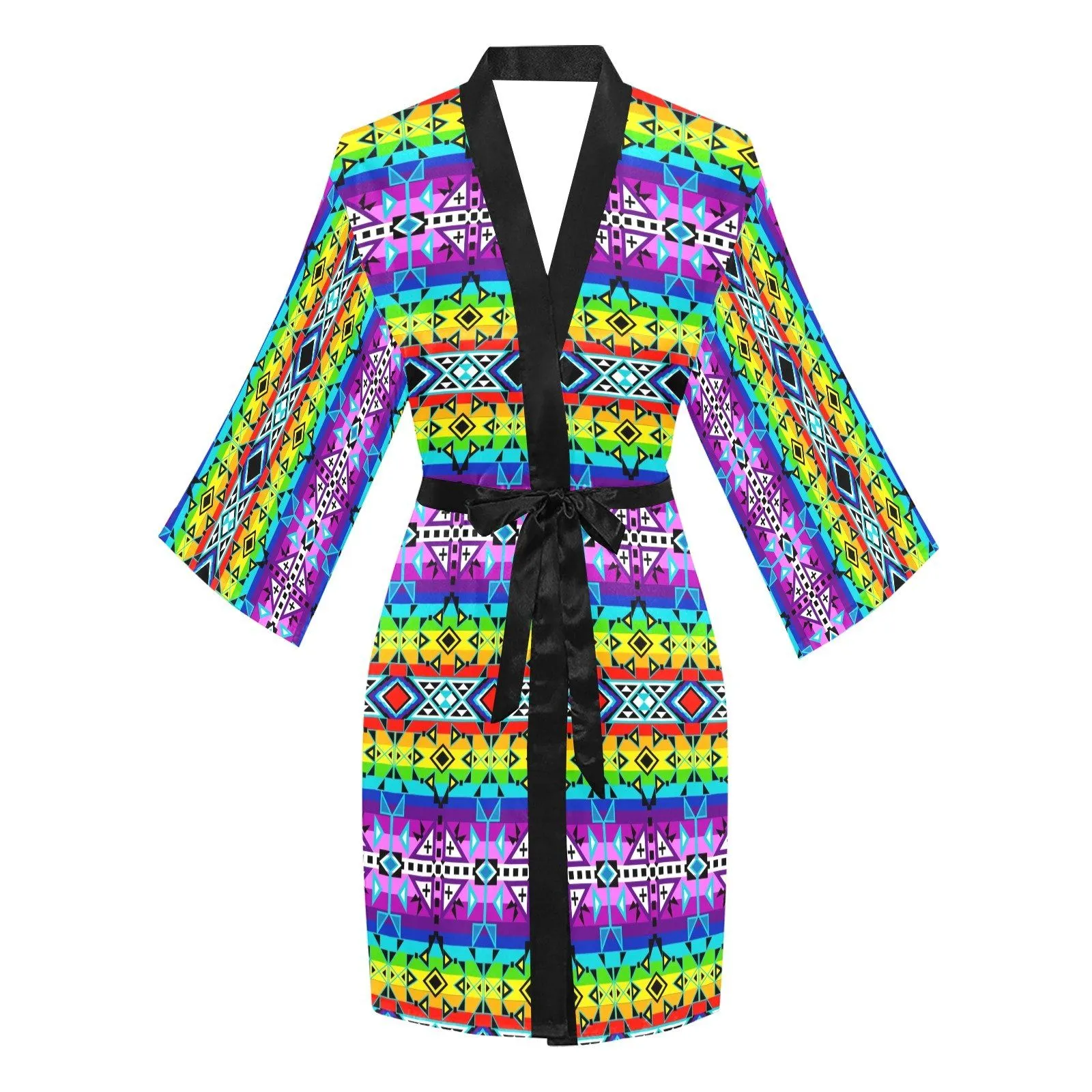 After the Rain Long Sleeve Satin Robe