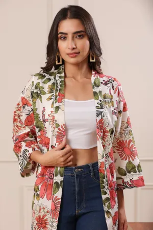 Aleena Summer Bloom Pink Kimono