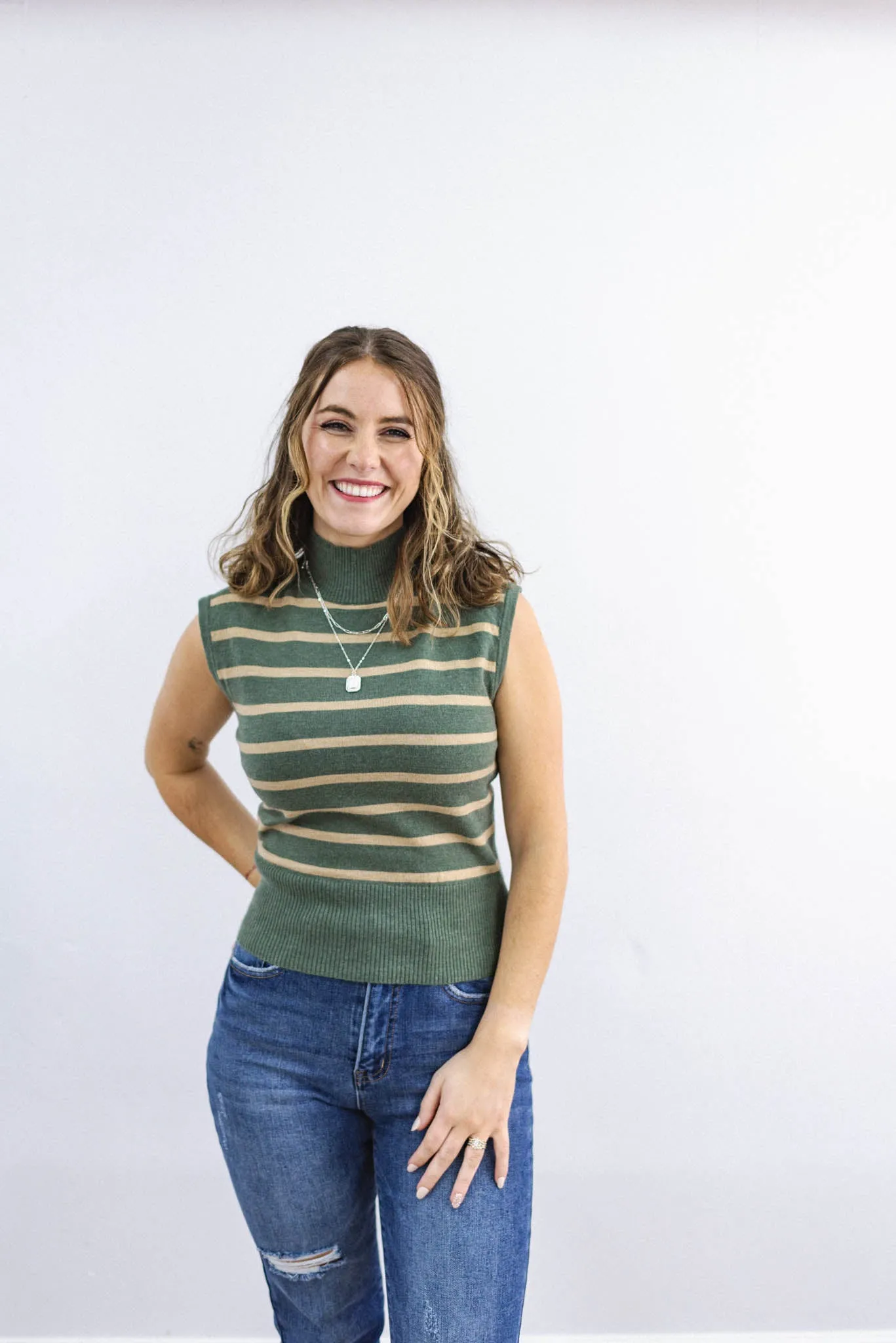 All In Favor Turtleneck Sweater Tank