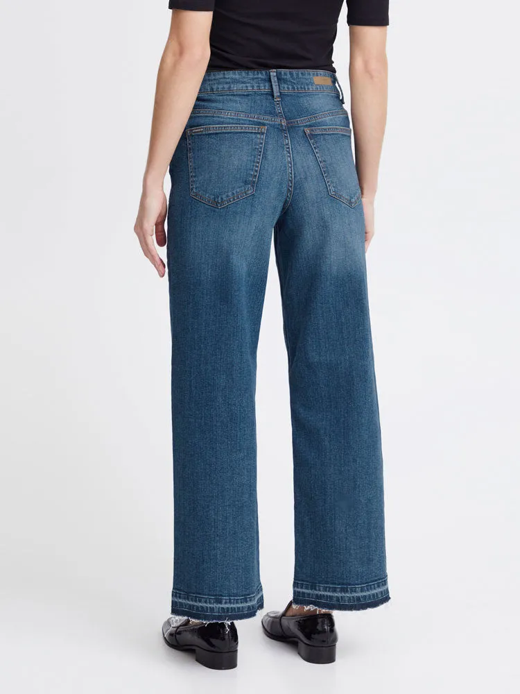 B Young ByKato ByKomma Jeans Mid Blue Denim