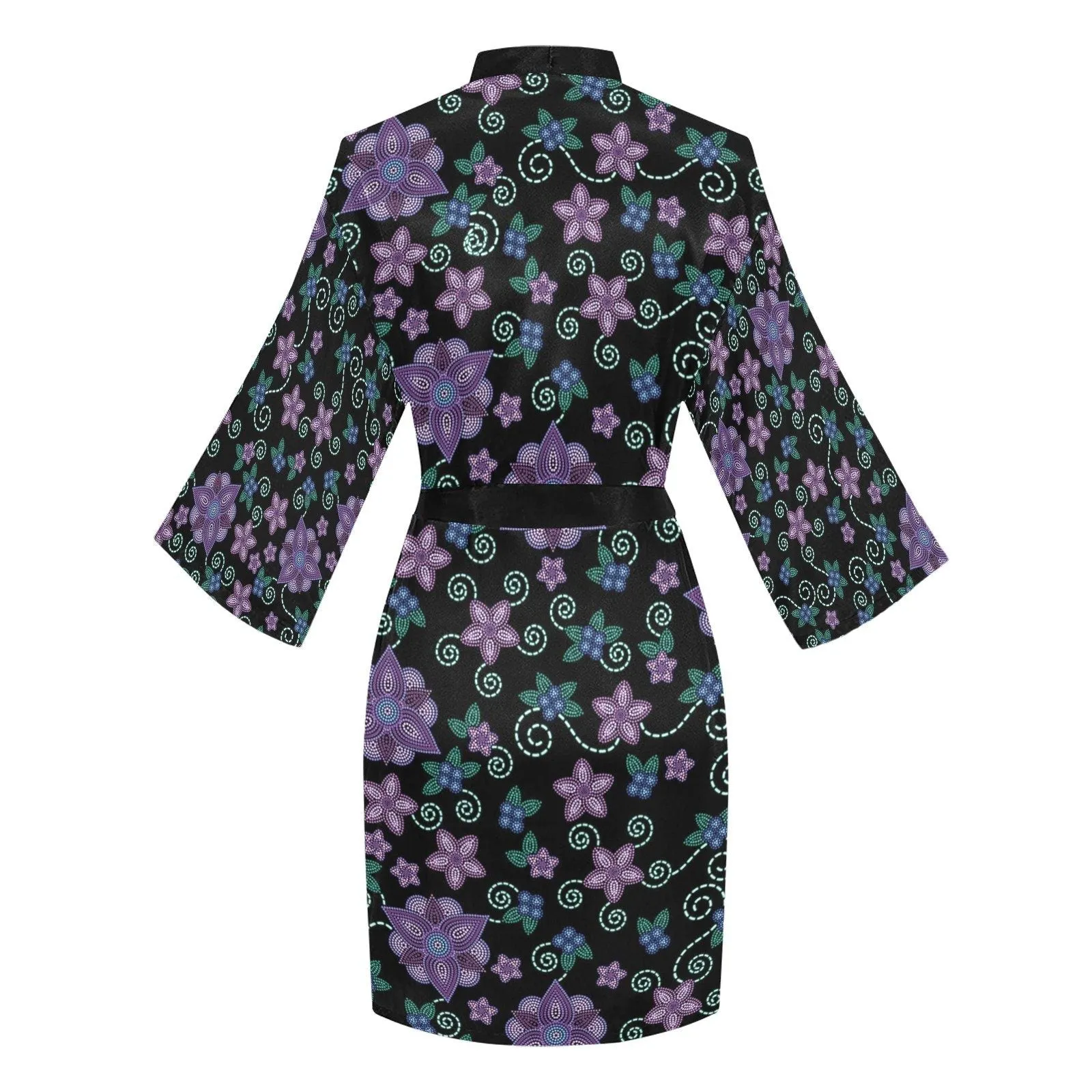 Berry Picking Long Sleeve Satin Robe