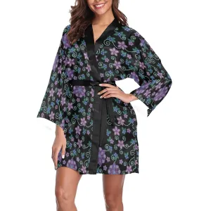 Berry Picking Long Sleeve Satin Robe
