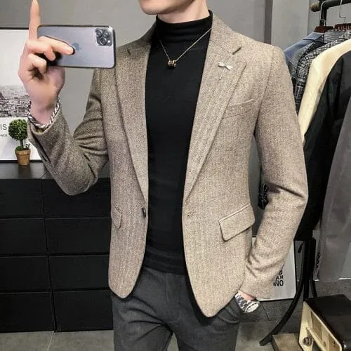 Blazer Masculino Slim Fit Moderno LC121