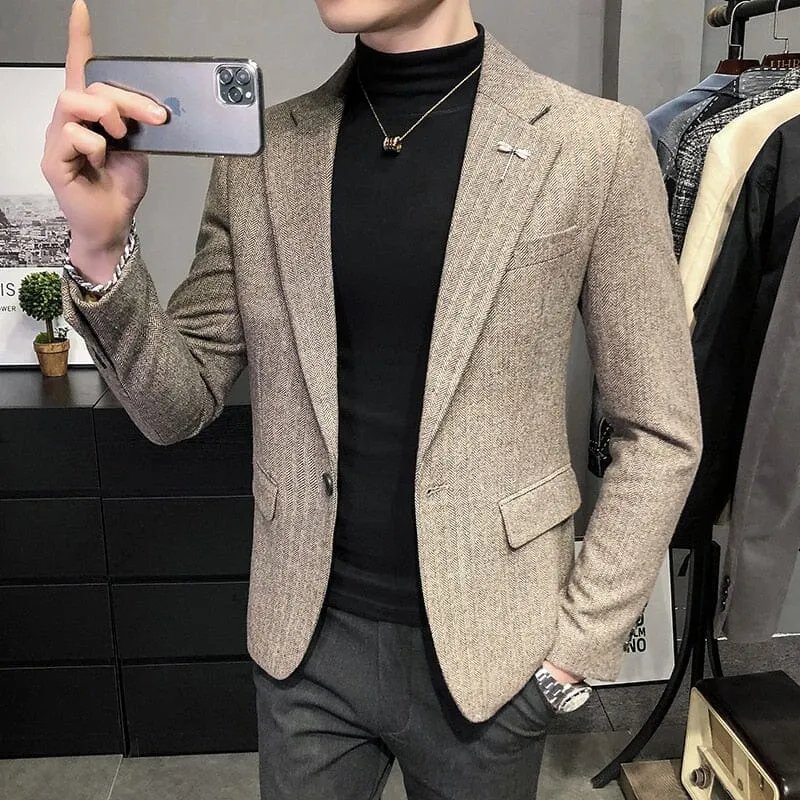 Blazer Masculino Slim Fit Moderno LC121