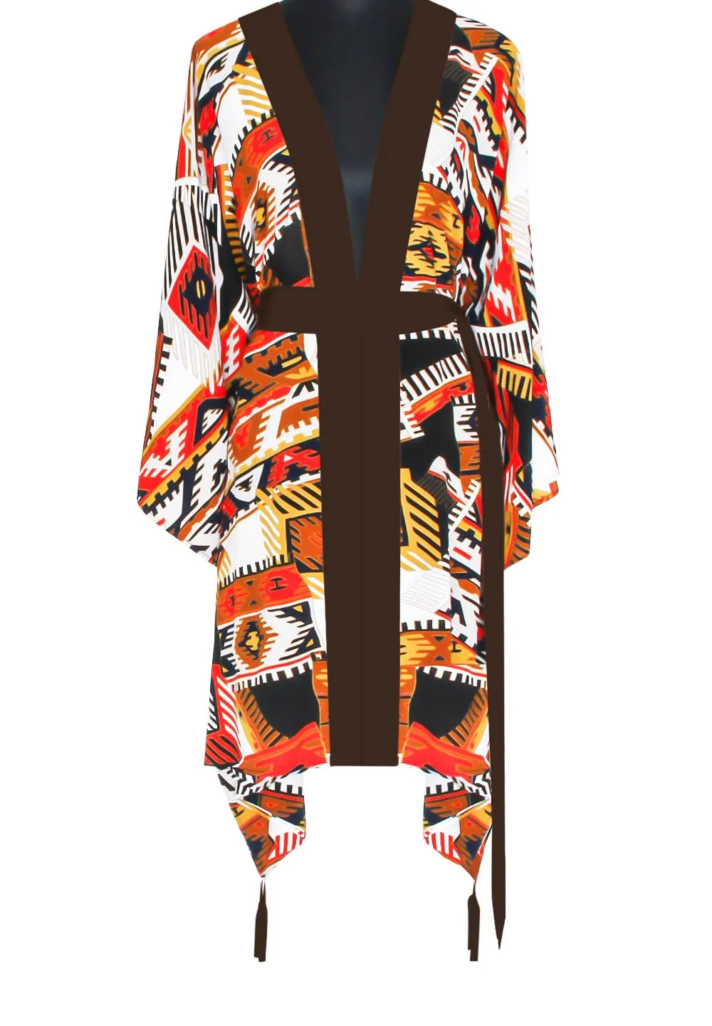 Boho - Guarani Kimono (Dark Brown)