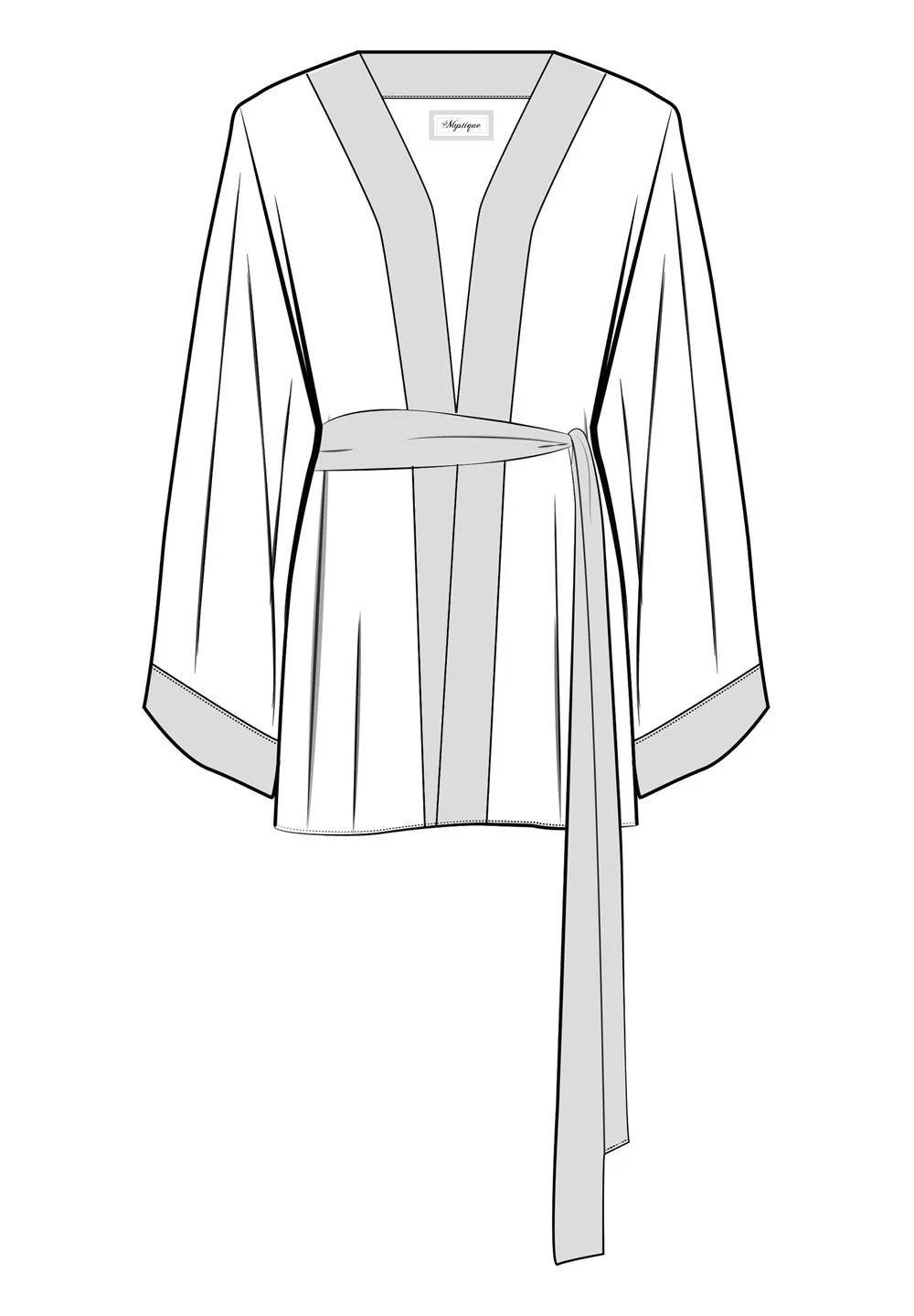 Boho - Pink Navajo Kimono Skull (Beige)