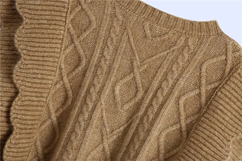 CABLE-KNIT VEST