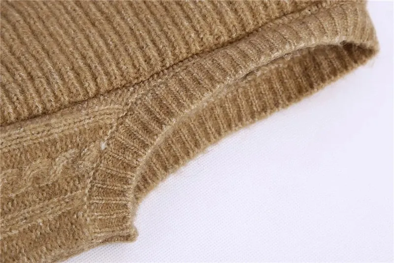 CABLE-KNIT VEST