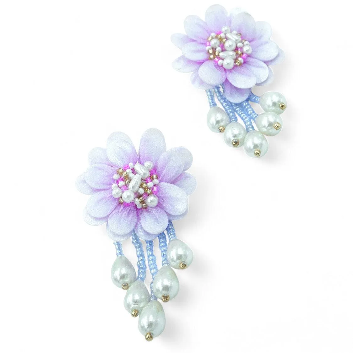 Daisy - Powder Blue (Necklace   Earrings)