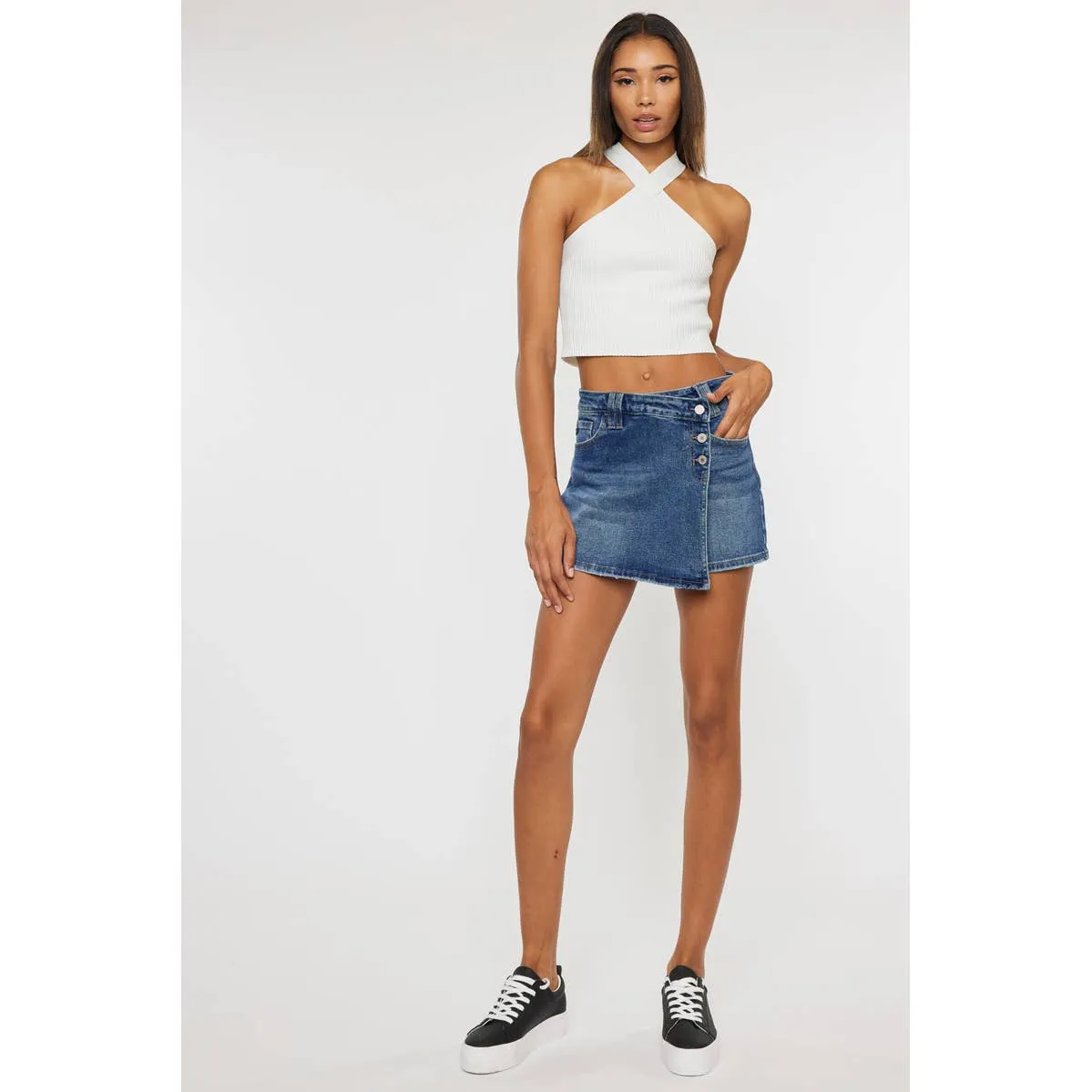 Dark denim Skorts-SALE