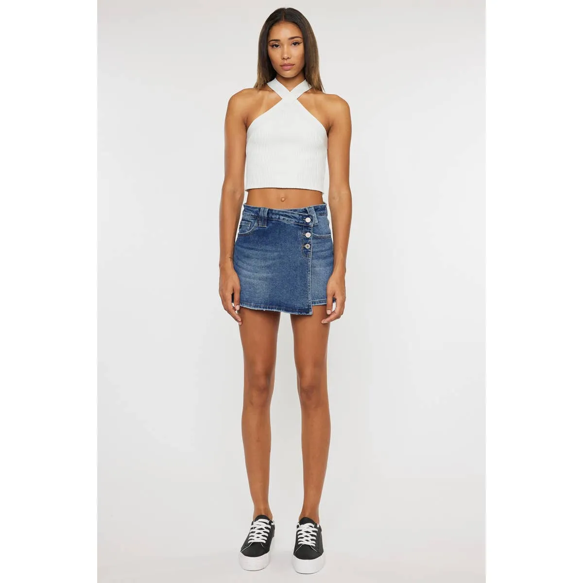 Dark denim Skorts-SALE