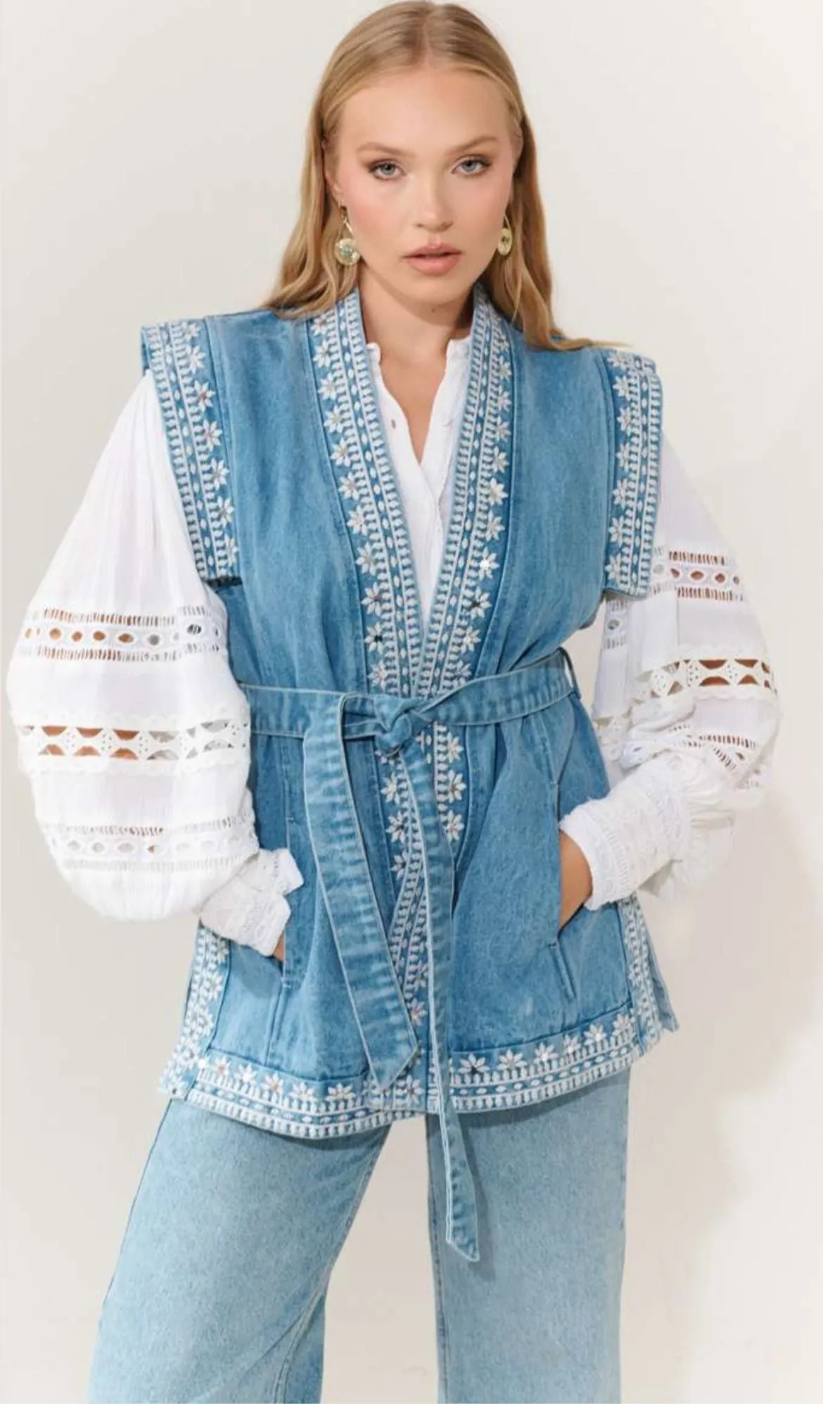 Denim Blue Vest