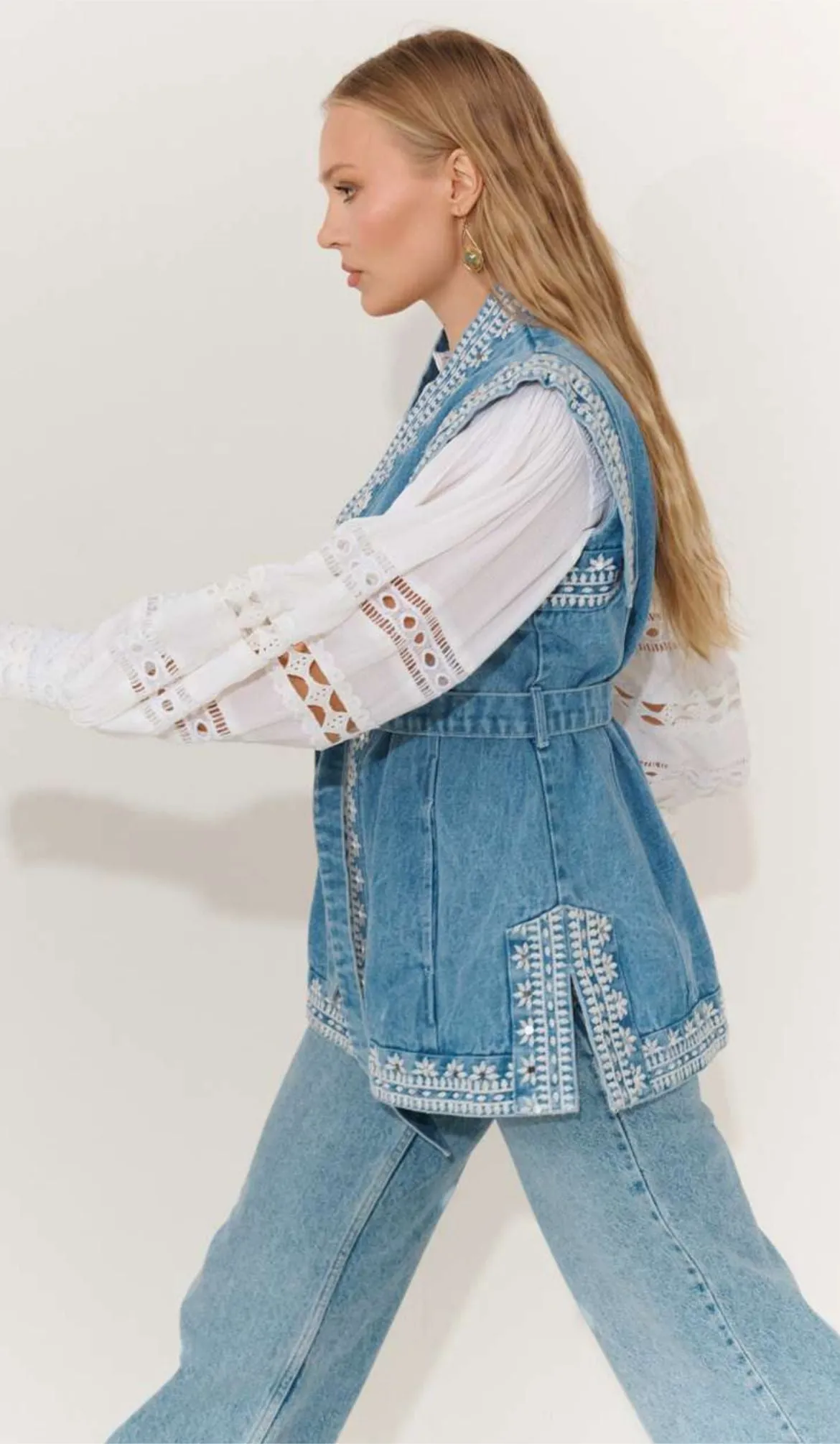 Denim Blue Vest