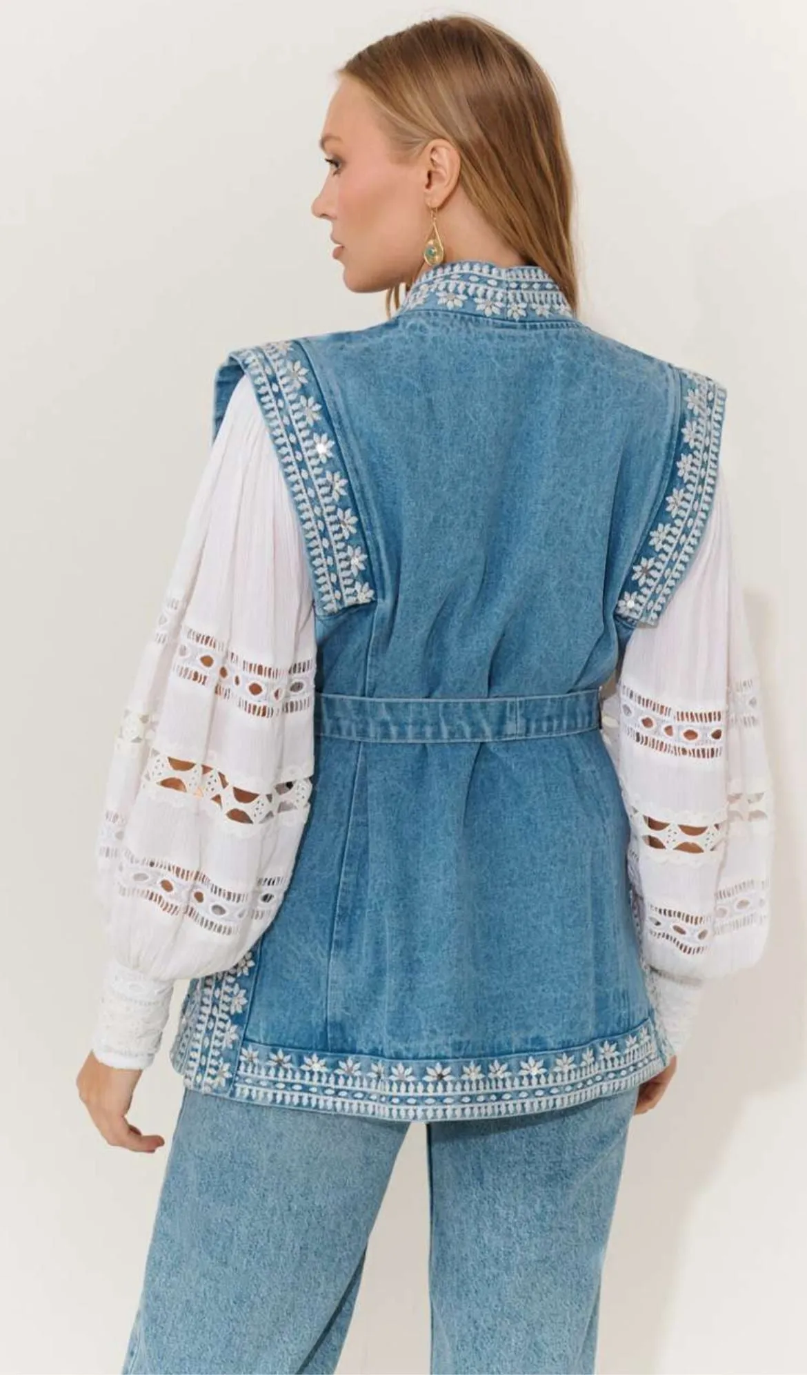 Denim Blue Vest
