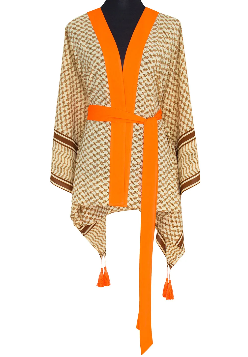 Desert - Sand Kimono Tiger (Neon Orange)
