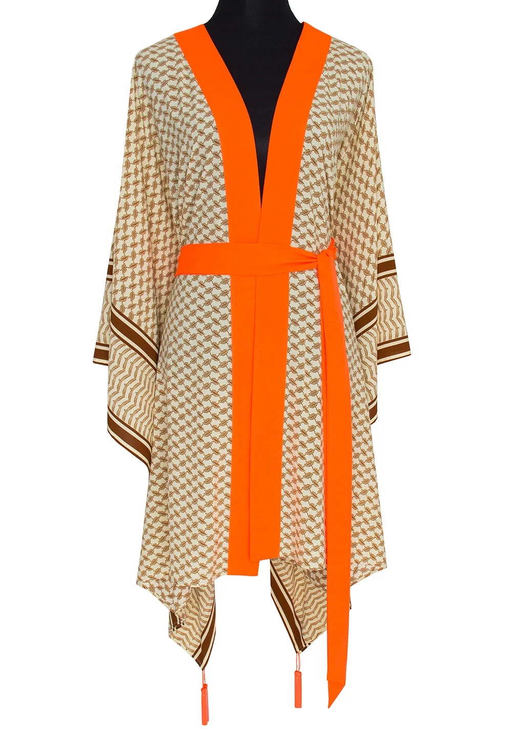 Desert - Sand Kimono Tiger (Neon Orange)