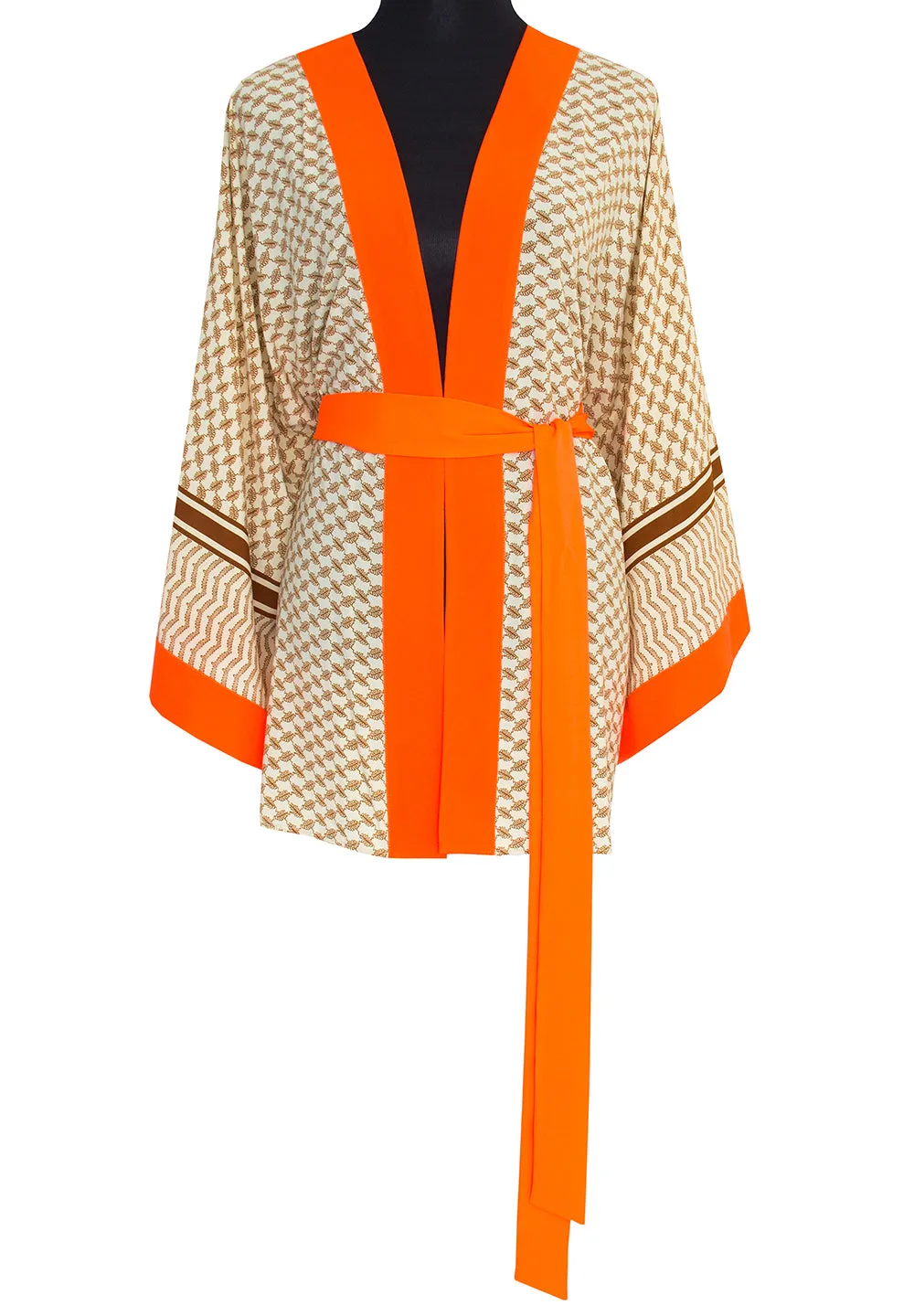 Desert - Sand Kimono Tiger (Neon Orange)