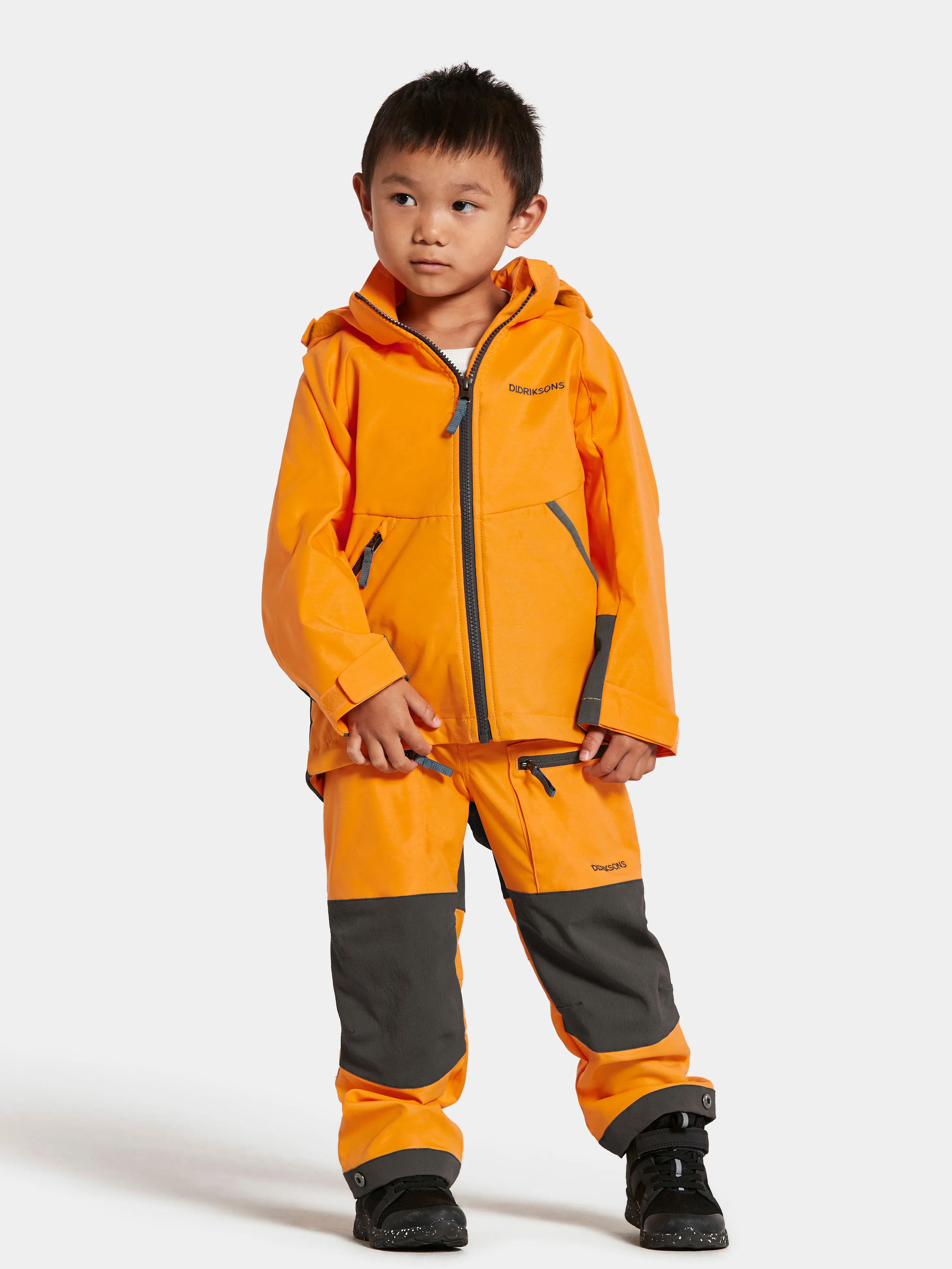 Didriksons Kids&#x27; Stigen Jacket Happy Orange | Buy Didriksons Kids&#x27; Stigen Jacket Happy Orange here | Outnorth