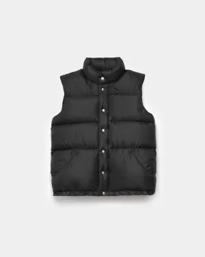 Down Italian Vest - Streakfree Nylon - Black