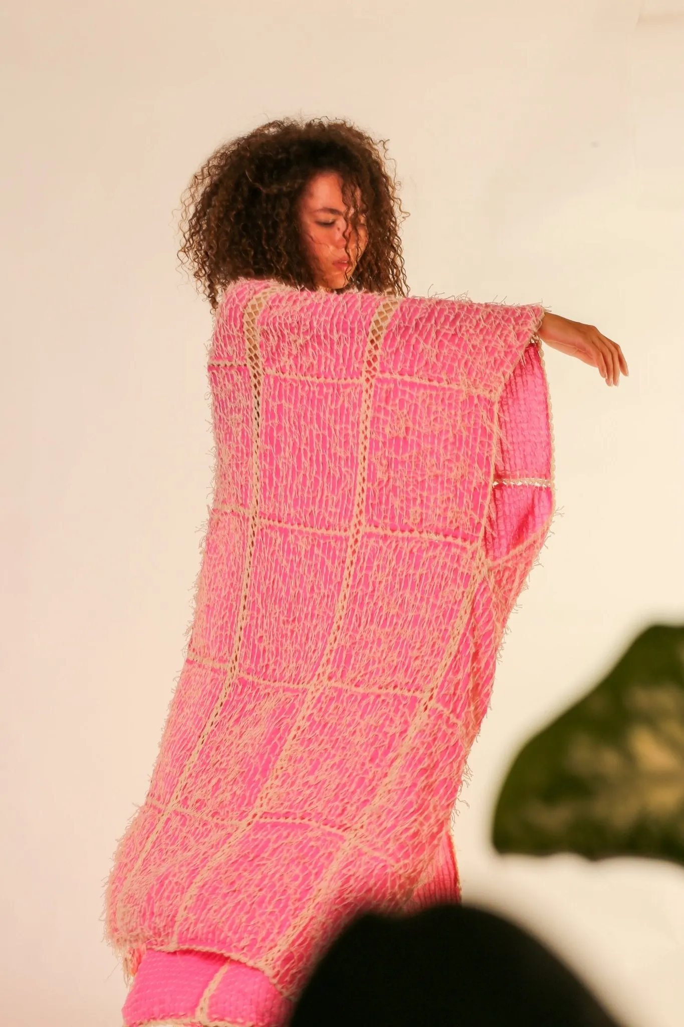 FRINGE STITCH KIMONO MADONNA