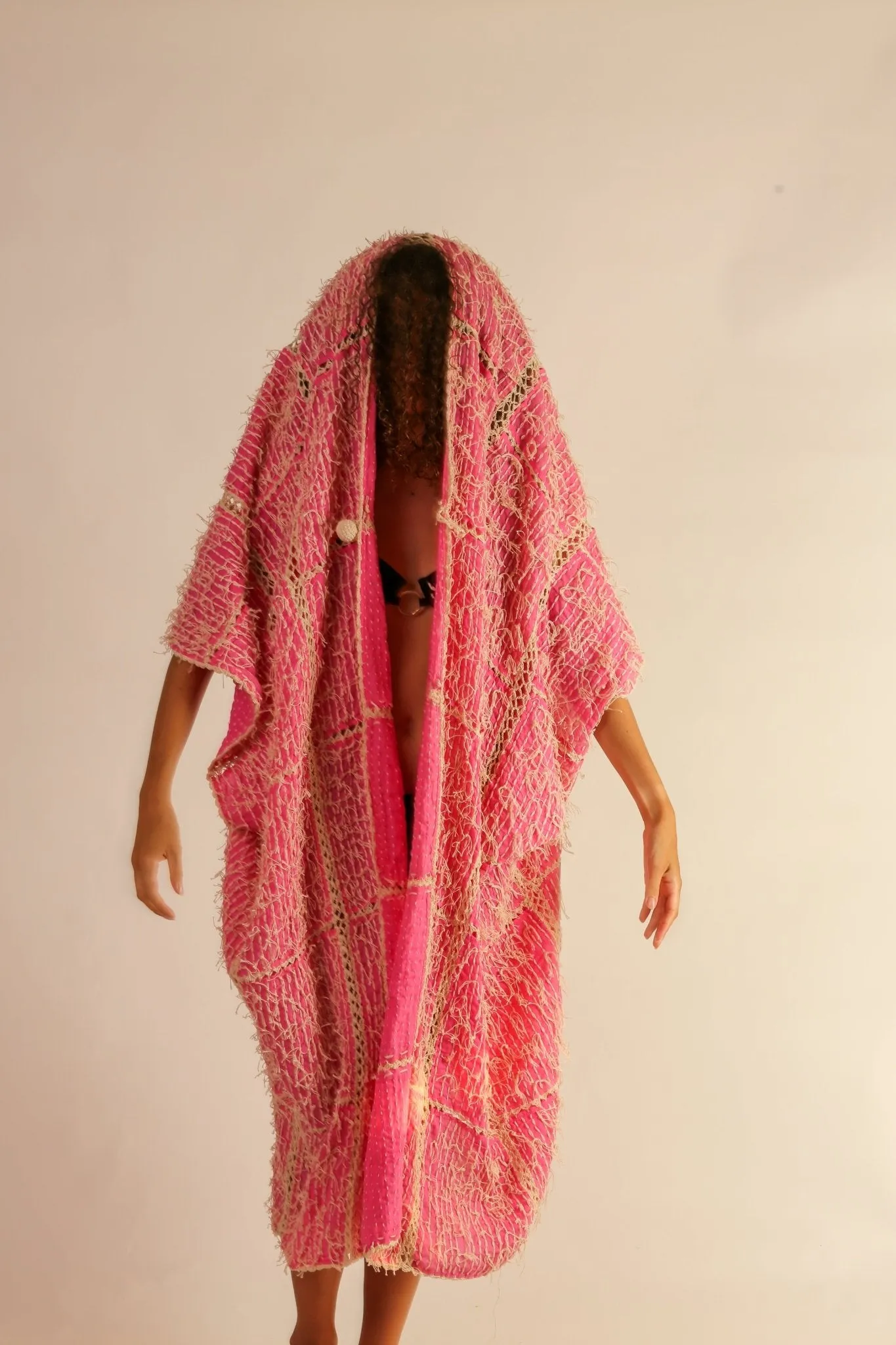 FRINGE STITCH KIMONO MADONNA