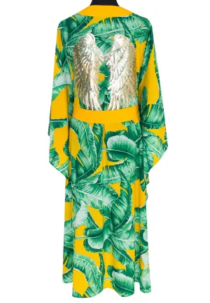 Jungle - Yellow Palm Kimono Wings (Yellow)