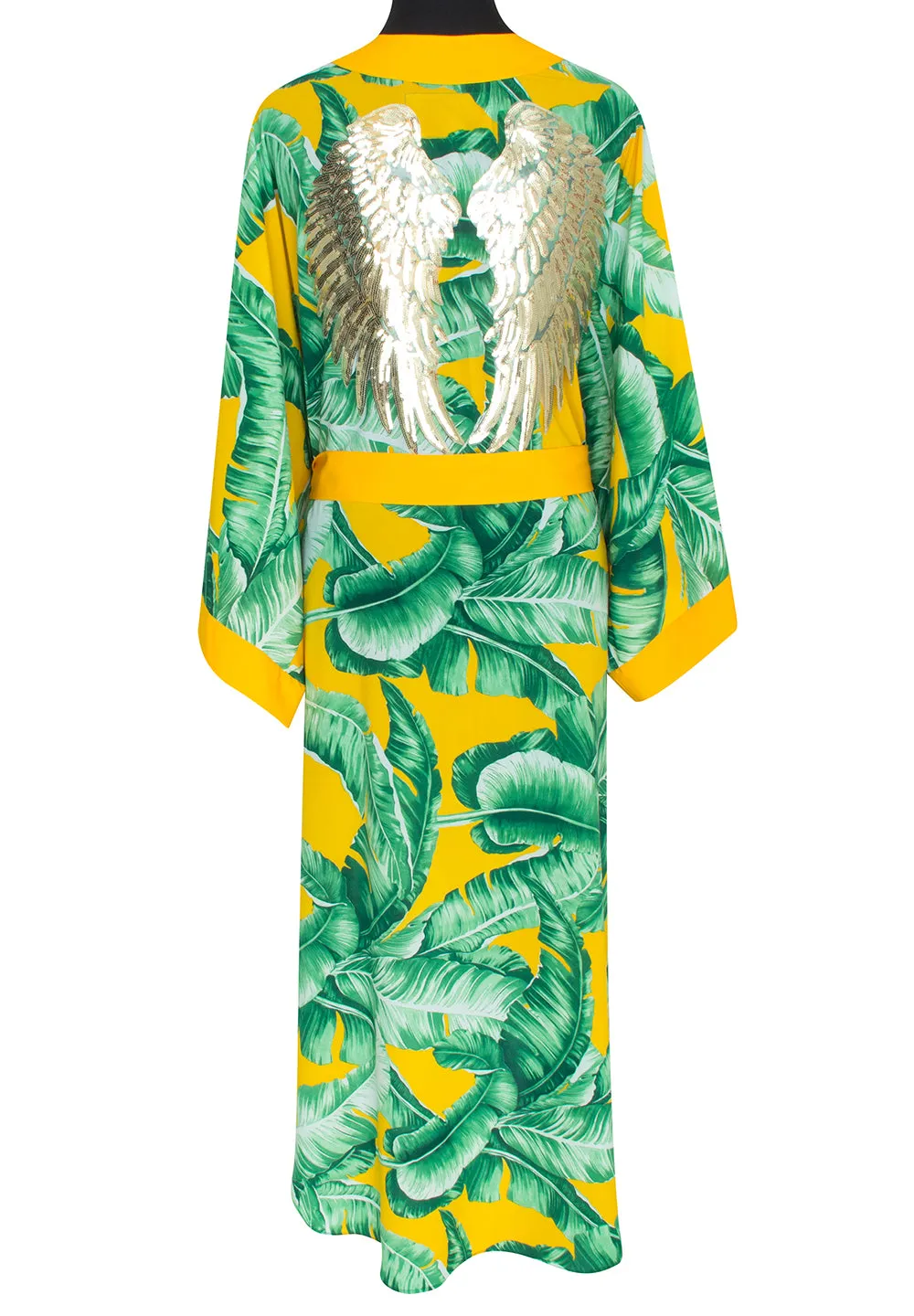 Jungle - Yellow Palm Kimono Wings (Yellow)