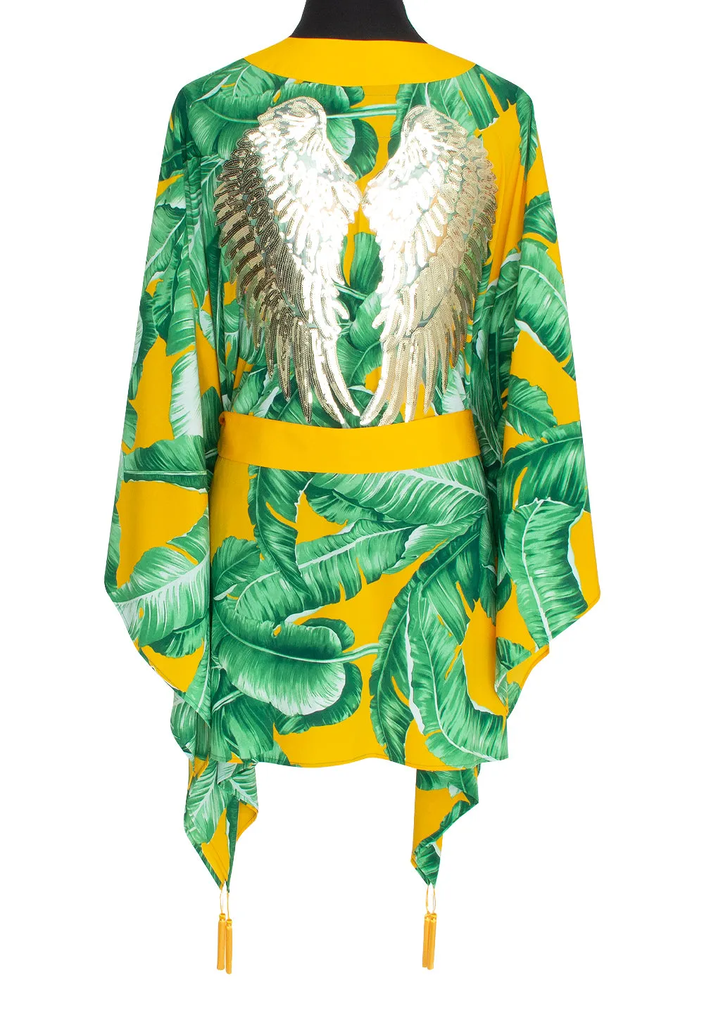 Jungle - Yellow Palm Kimono Wings (Yellow)