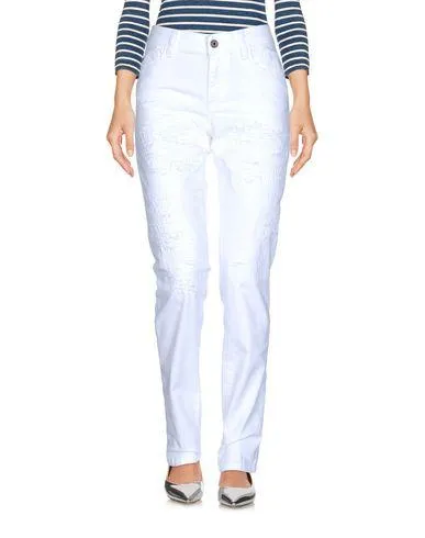 Just Cavalli Women Denim trousers White 25 jeans