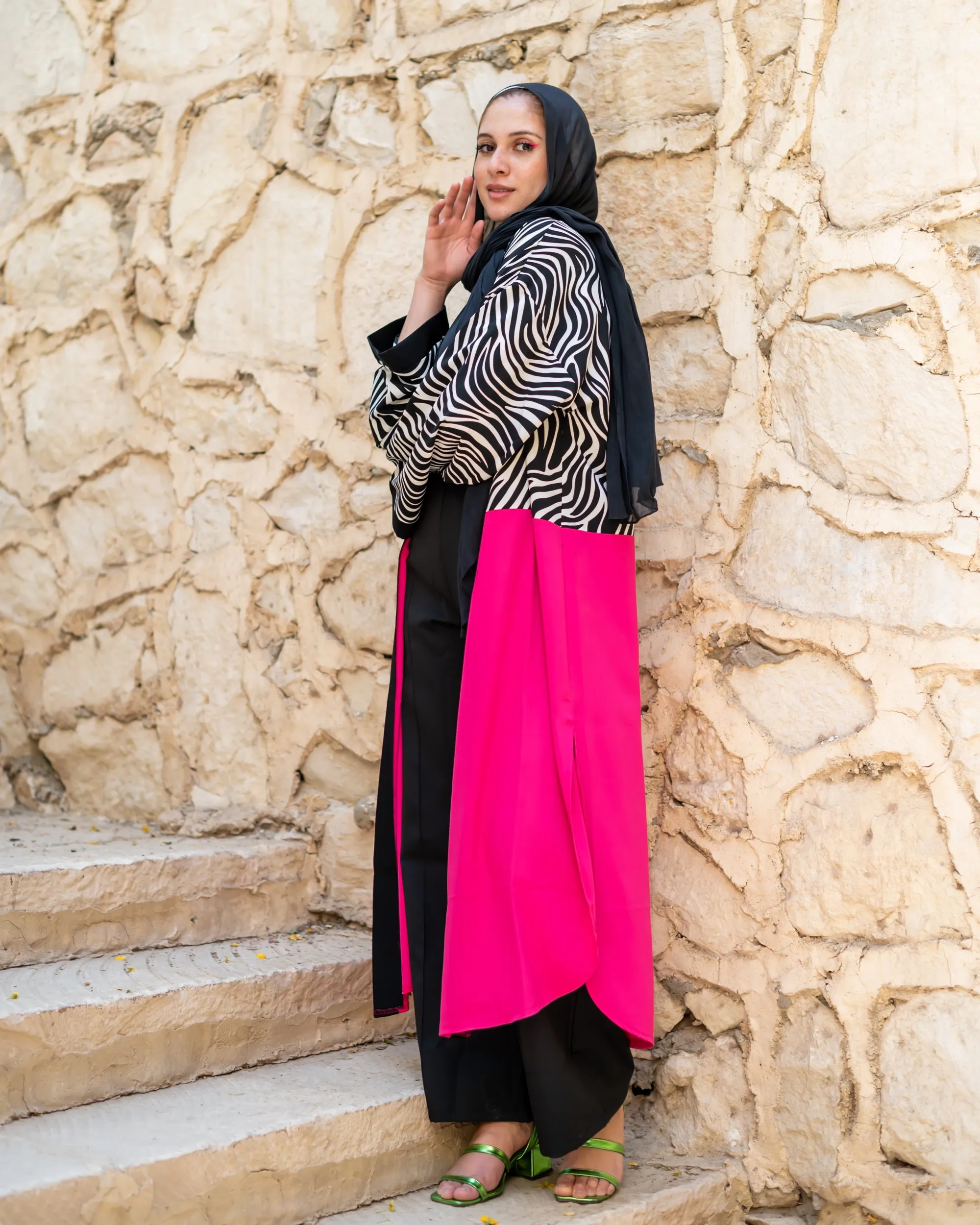 Kimono Zebra fushia