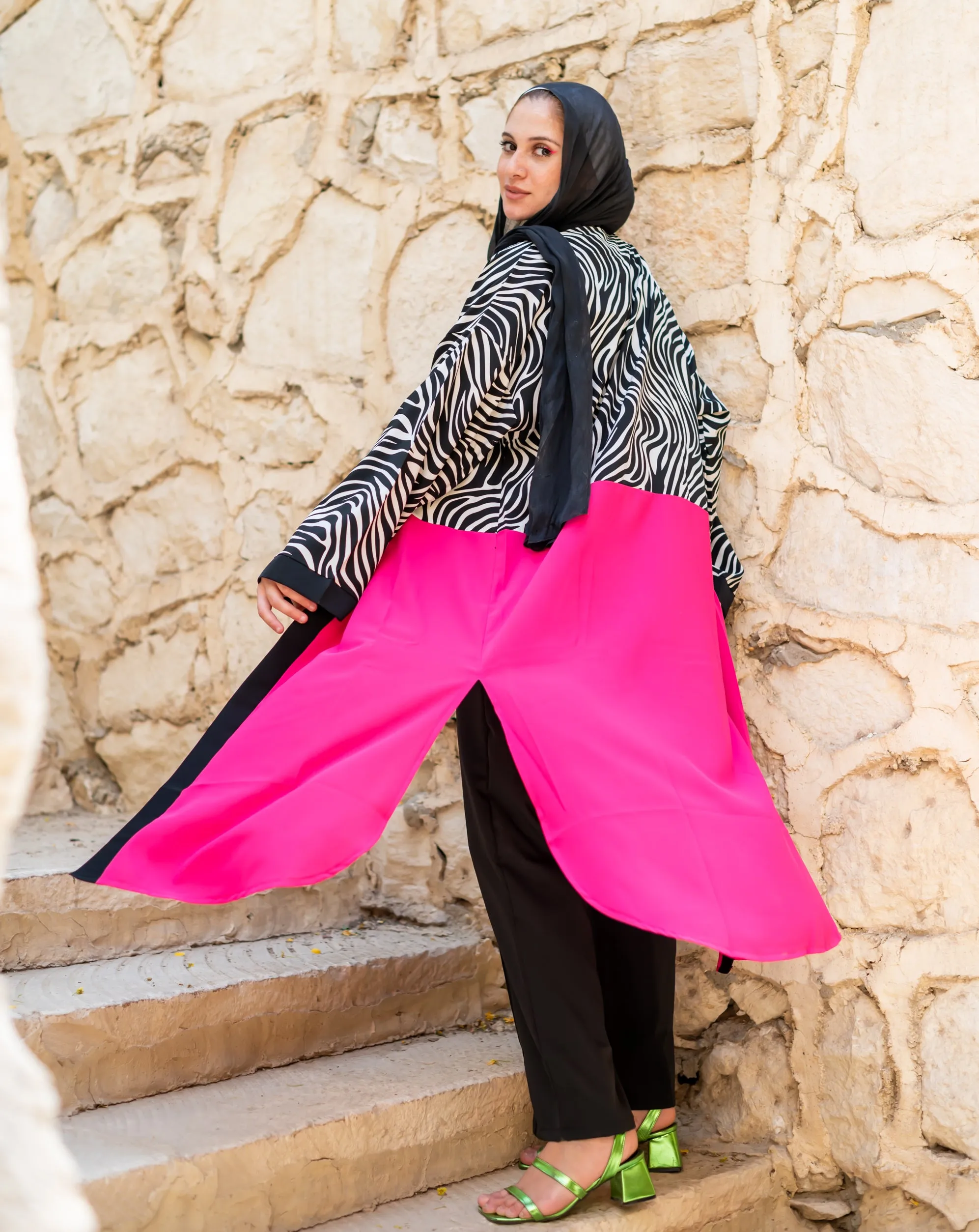Kimono Zebra fushia