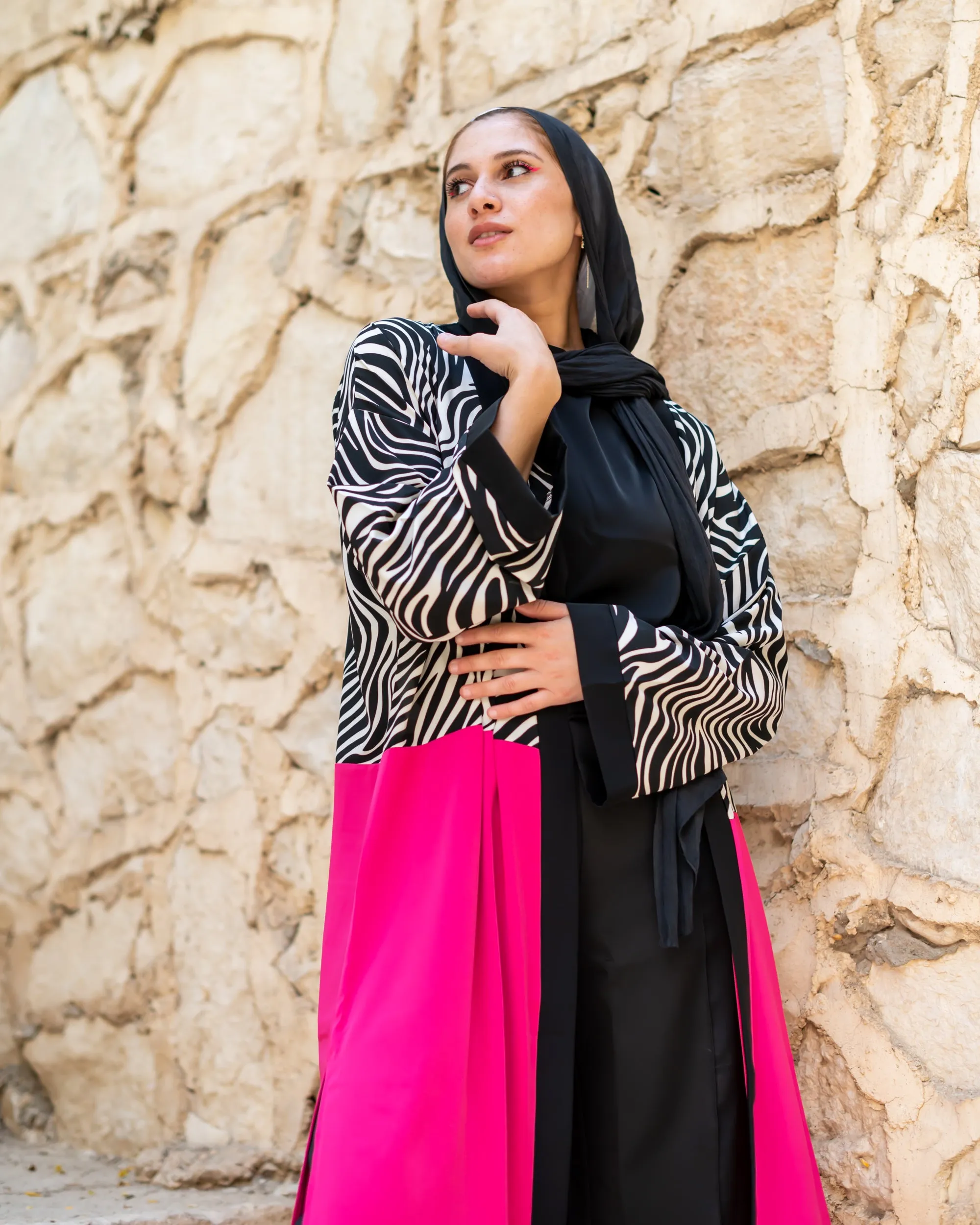 Kimono Zebra fushia