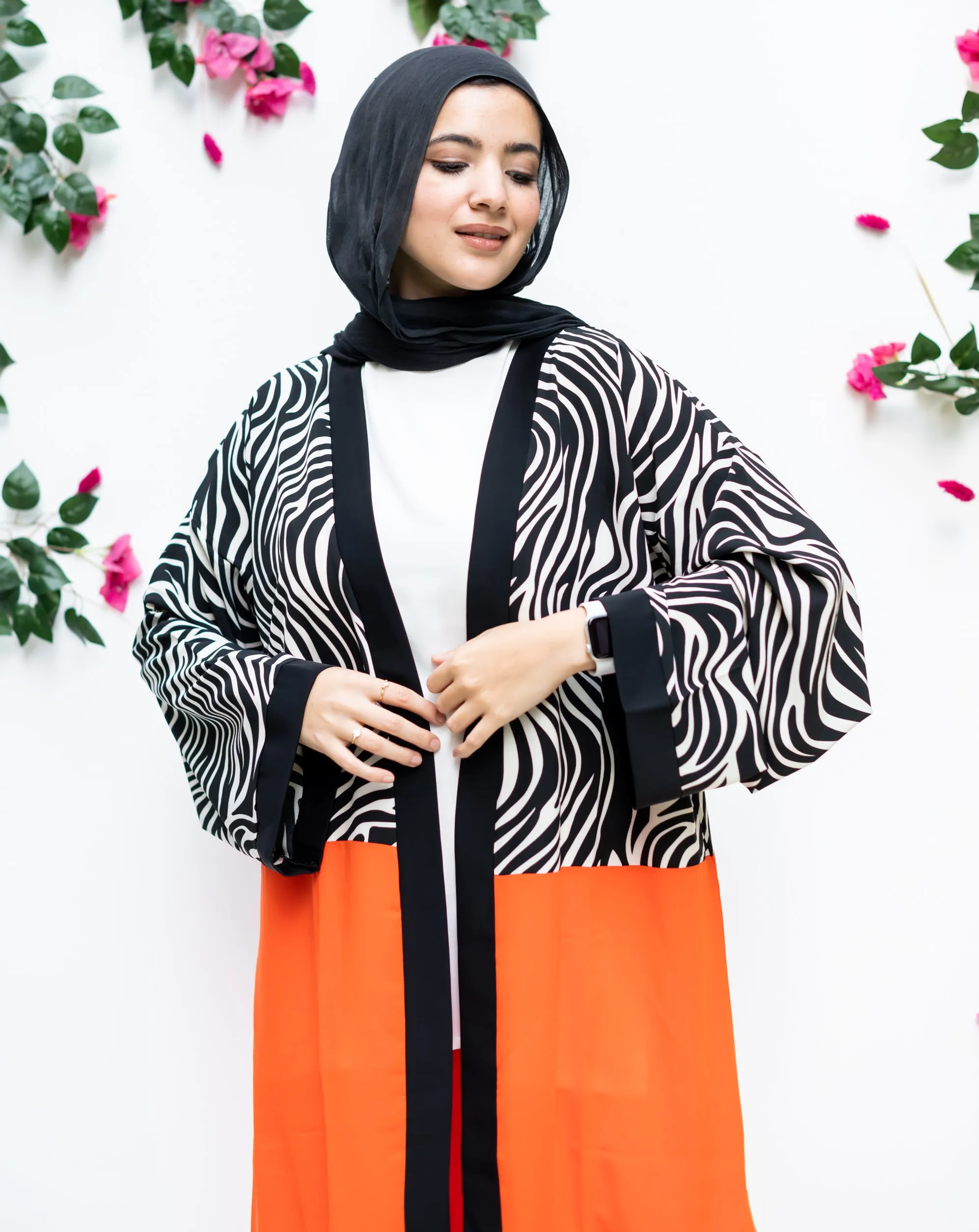 Kimono Zebra orange