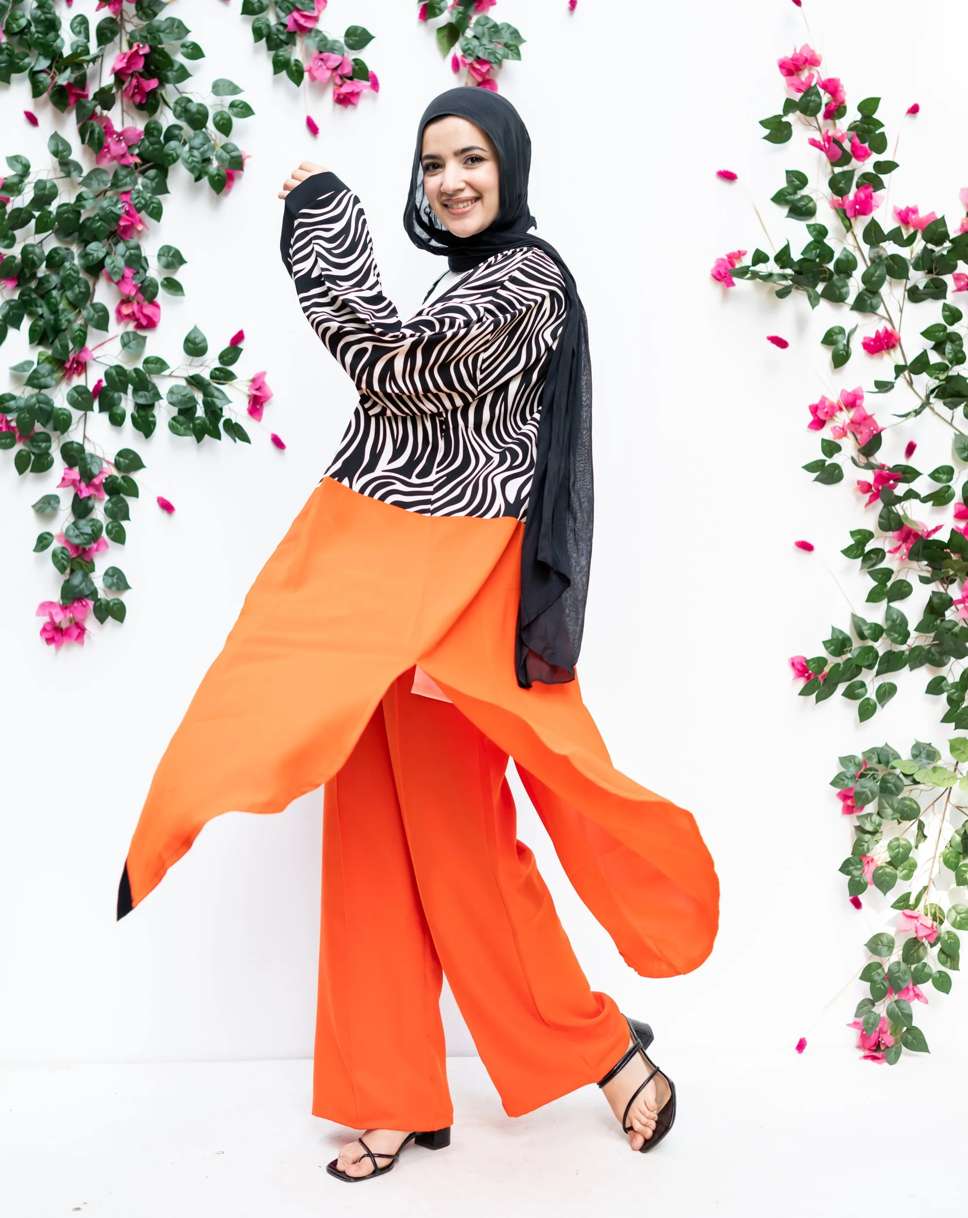 Kimono Zebra orange