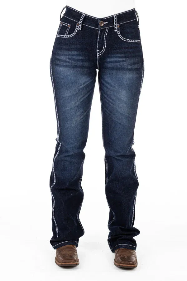LADIES HITCHLEY AND HARROW SCOTTSDALE HIGH RISE BOOTCUT JEAN