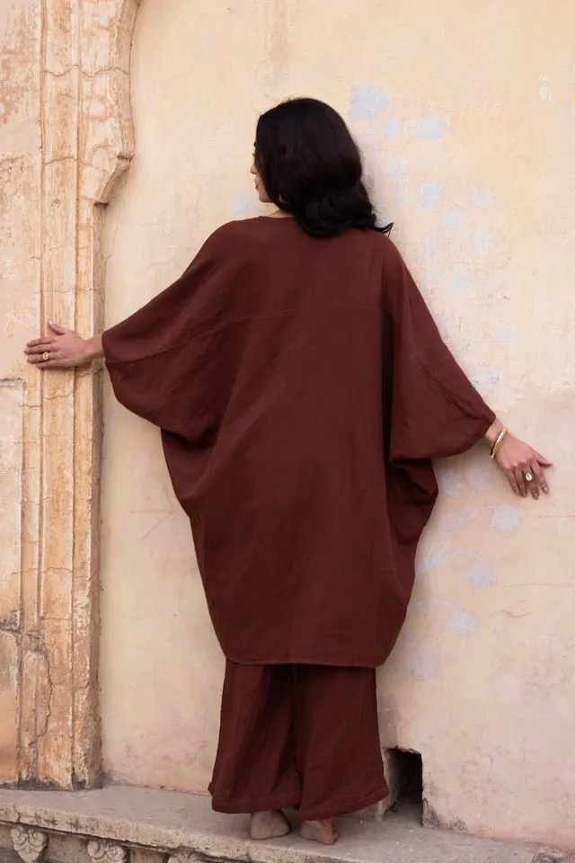 Lea Short Kimono - Rust Orange