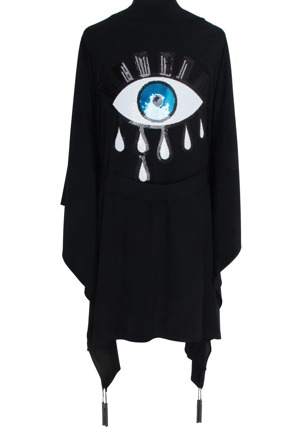 Monochrome - Black Kimono Evil Eye (Black)