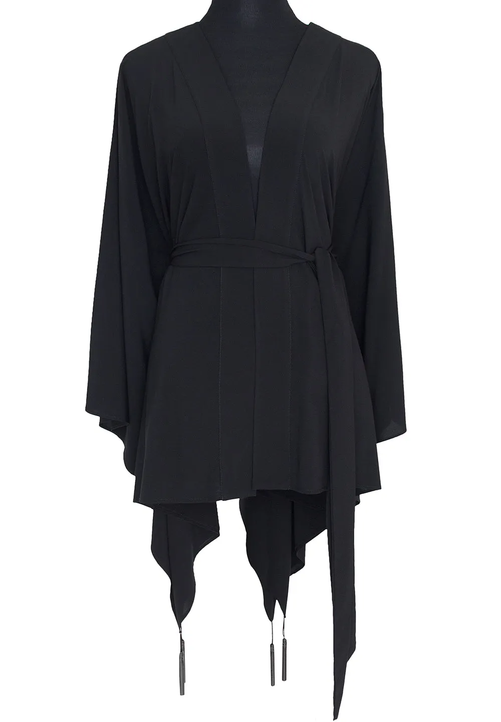 Monochrome - Black Kimono Evil Eye (Black)