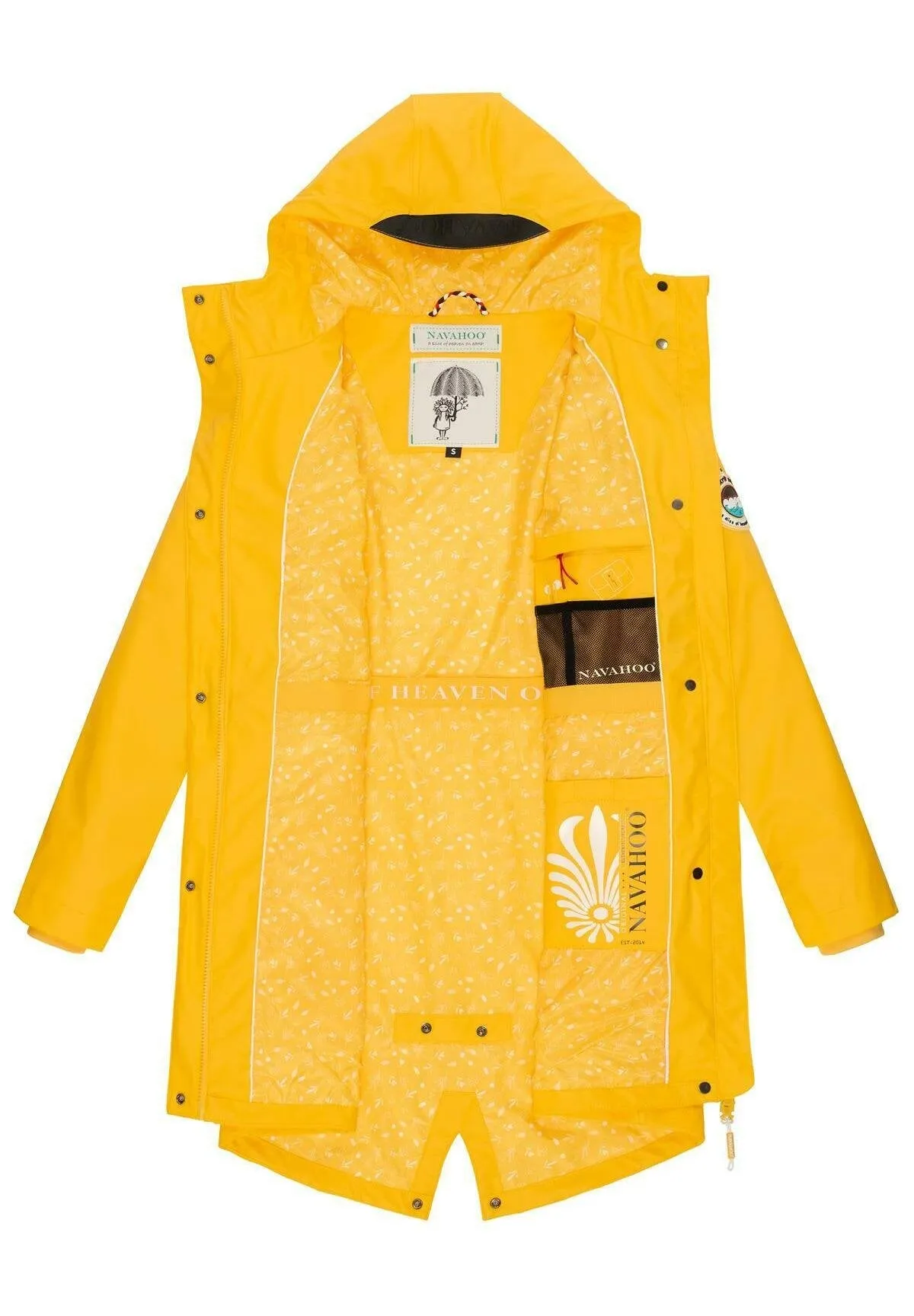 Navahoo Tie Waist Parka, Yellow