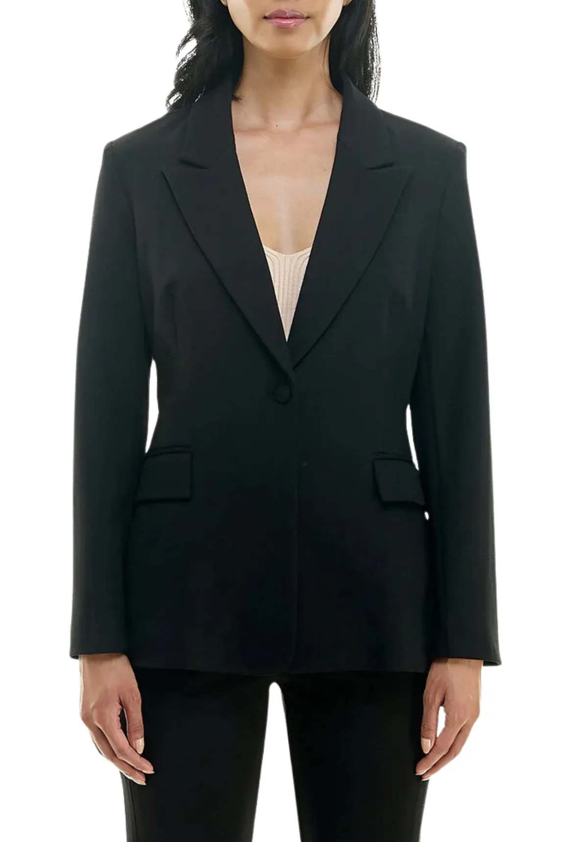 Nicole Miller Lace Blazer - Very Black