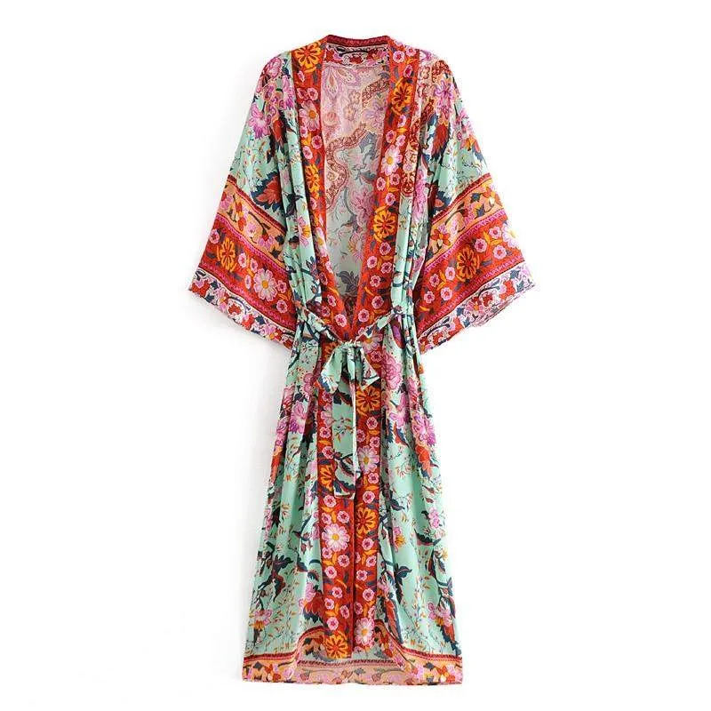 Okinawa Paradise Boho Kimono