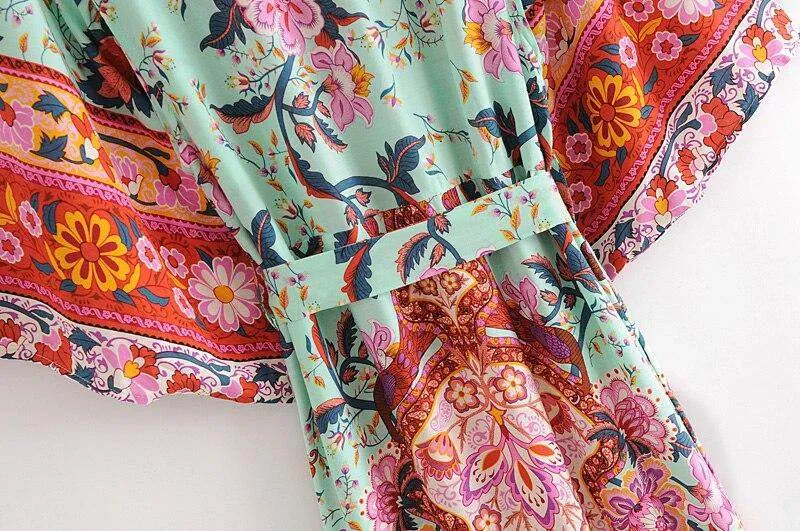 Okinawa Paradise Boho Kimono