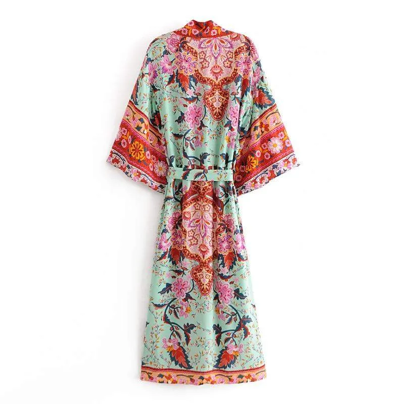 Okinawa Paradise Boho Kimono