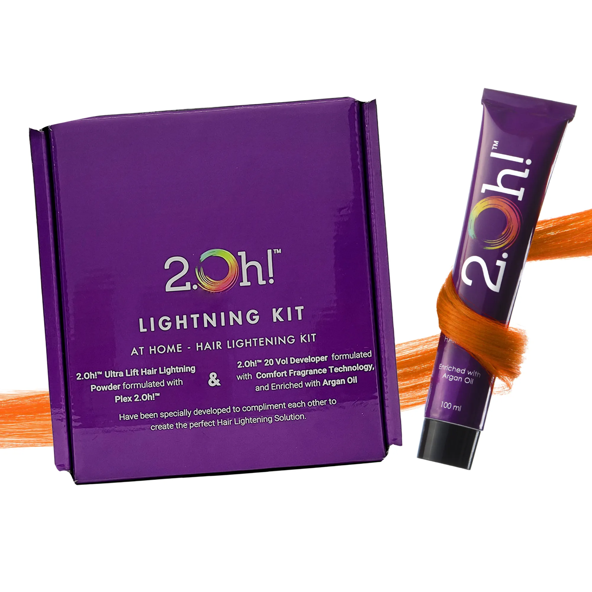 Orange DIY Combo : Hair Bleach Kit   Semi Permanent Hair Color