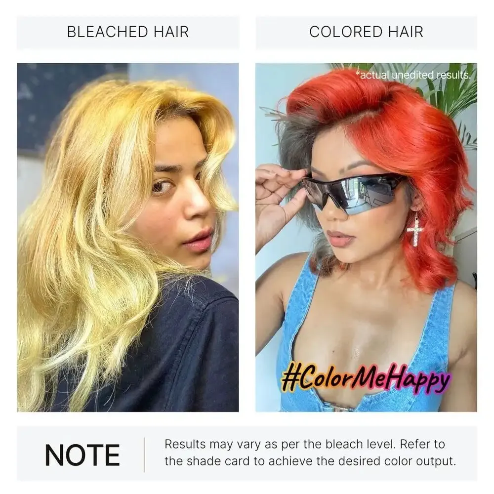 Orange DIY Combo : Hair Bleach Kit   Semi Permanent Hair Color