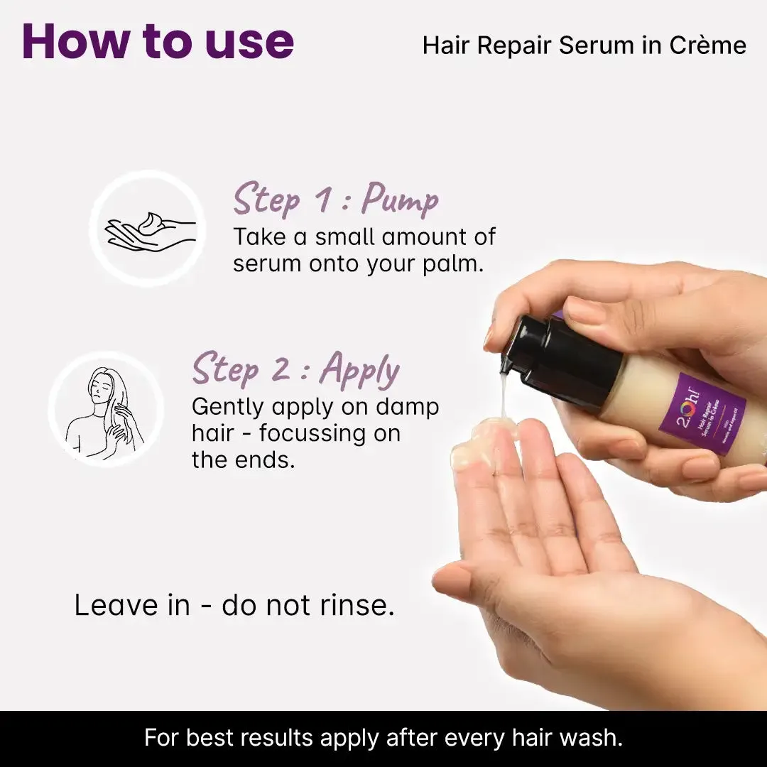 Orange Repair Combo : Hair Repair Serum   Semi Permanent Hair Color