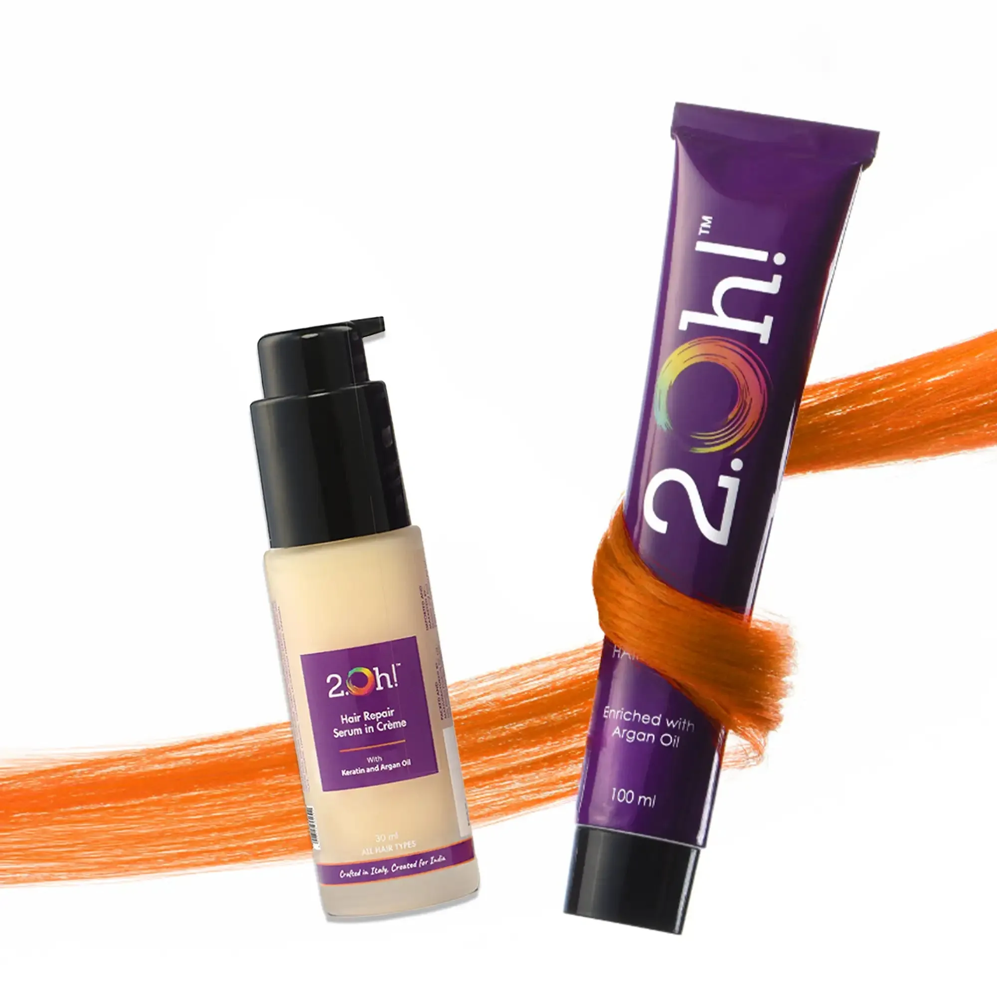 Orange Repair Combo : Hair Repair Serum   Semi Permanent Hair Color